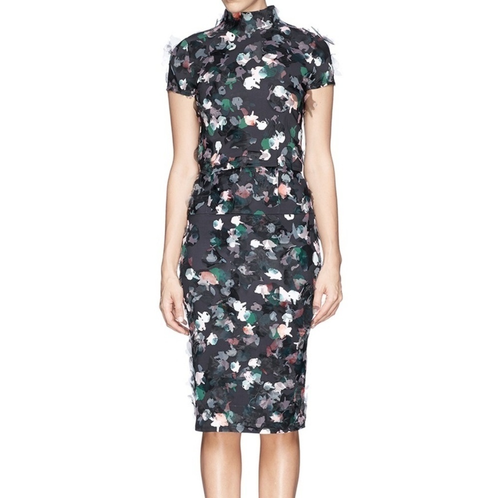 TANYA TAYLOR floral‎ print washi organza skirt